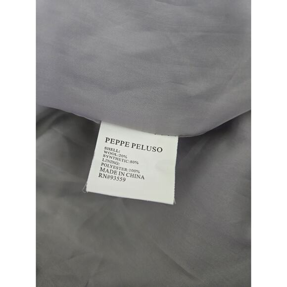 Vintage Mod'land Paris Tweed Wool Blend Academia Large Button Blazer Jacket Sz L - Picture 9 of 14